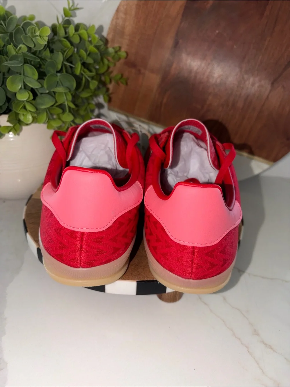Adidas Gazelle Indoor shoes sneakers Better Scarlett red gum sole 7.5 NWT